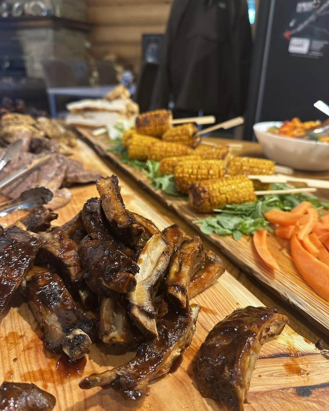 Catering team at work