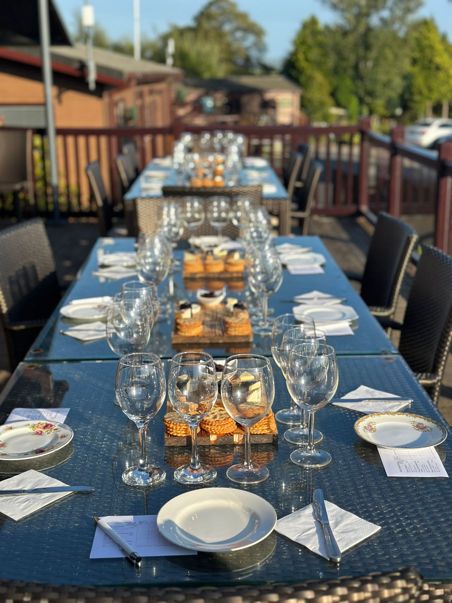 A sharing board laid out